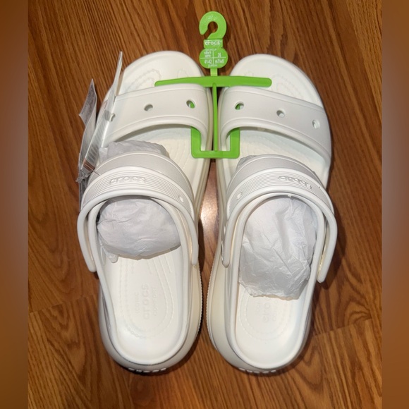 Crocs Mega Crush Sandals – White – NWT – Men’s size 8 Women’s Size 10 - Picture 8 of 14